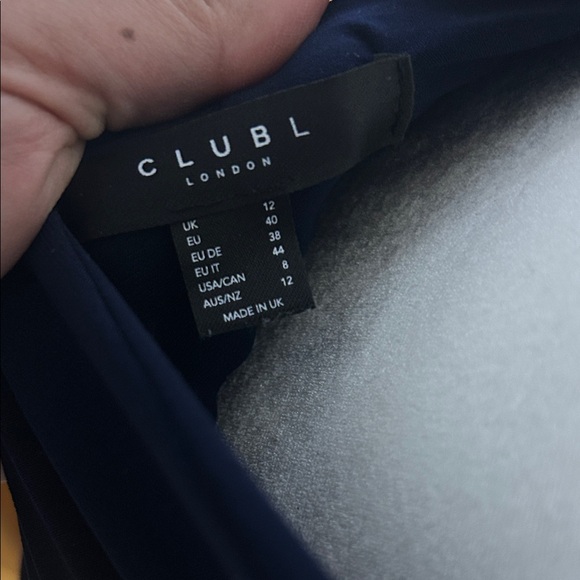 Club L London Navy Ruched Maxi Dress - Picture 2 of 6